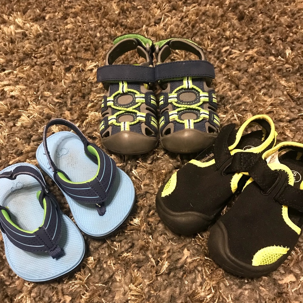 3 Pairs of Toddler Sandals